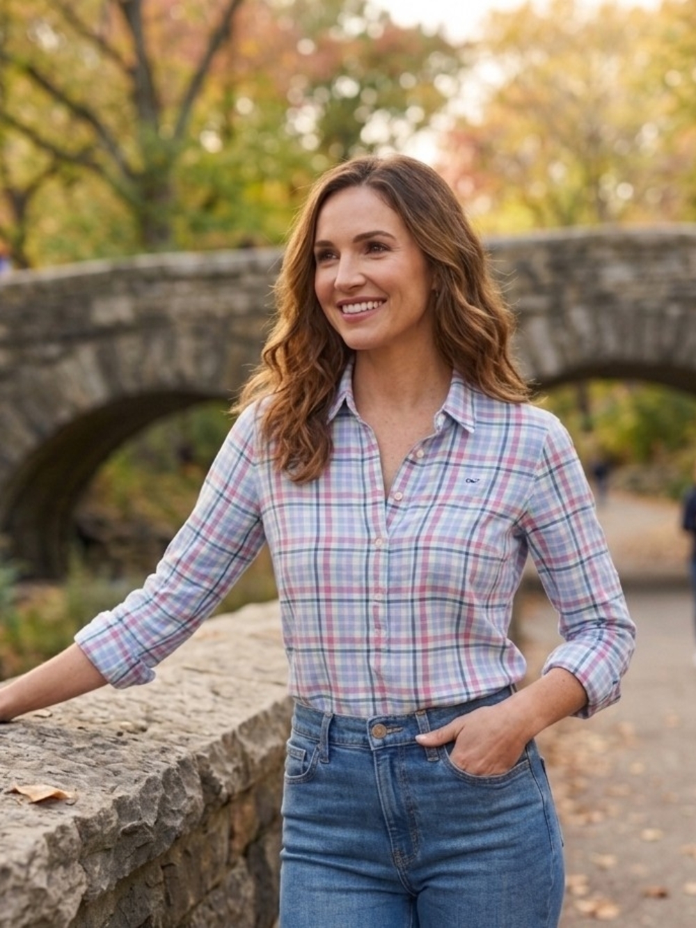 Vineyard Vines Women’s Plaid Shirt - Pastel Multicolor